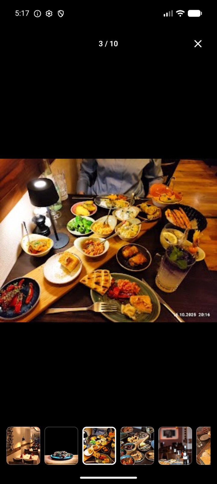 WoEssen App: Foto-Galerie eines Restaurants mit Speisen-Bildern
